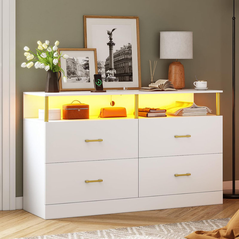 Wrought Studio Jadence 4 Drawer Dresser Wayfair Dressers Chests